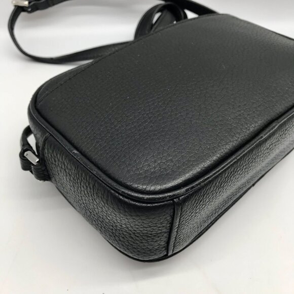 Kate Spade Black Leather Glitter On Mini Camera Crossbody Bag - Picture 9 of 10